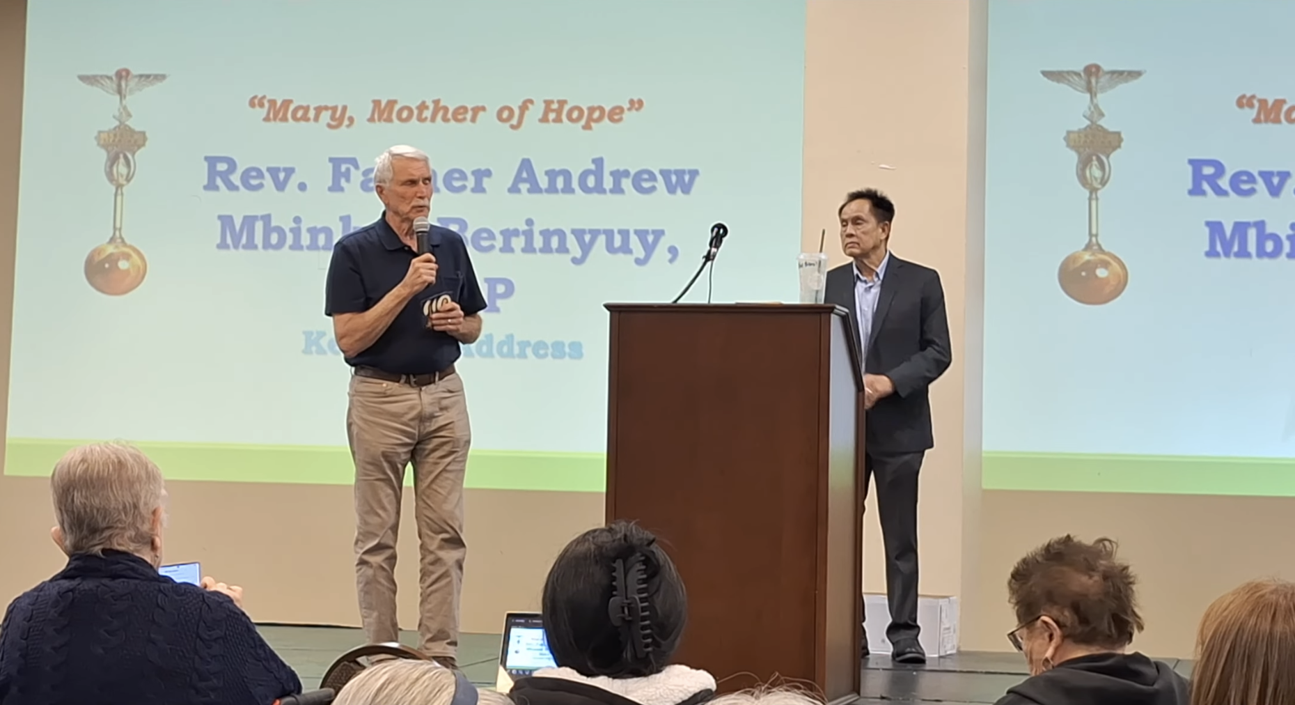 제 11차 세나투스 전단원 대회 - 미사(Fr. Jerald Geronimo), 기조연설(Fr. Andrew Mbinkar Berinyuy), 한국어 발표